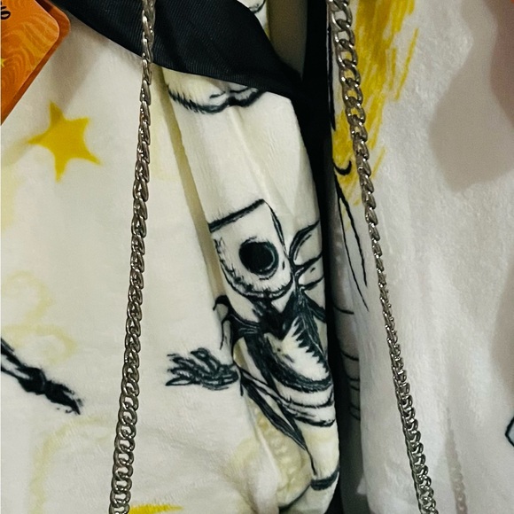 Disney Nightmare Before Christmas Jack SkellingtonBlack and Silver Crossbody Bag - Picture 3 of 4